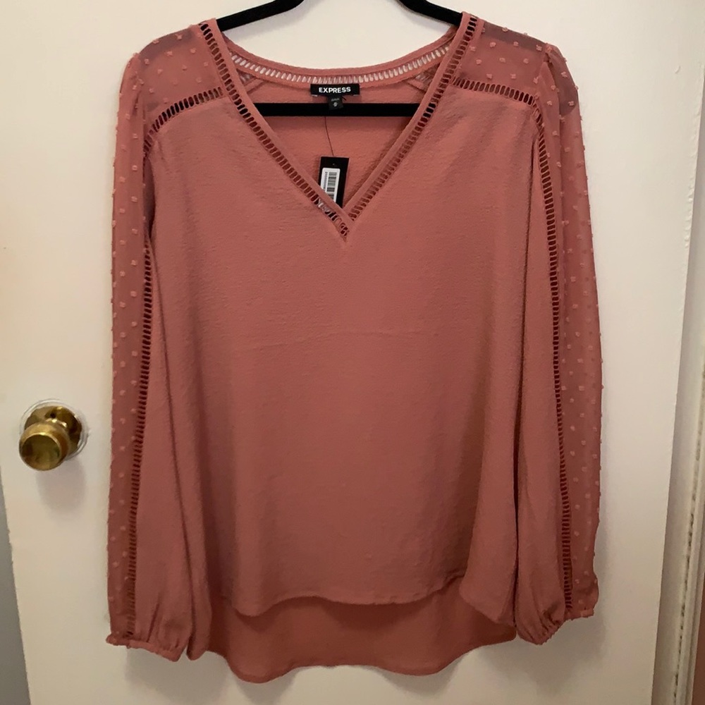 Women’s blush pink blouse